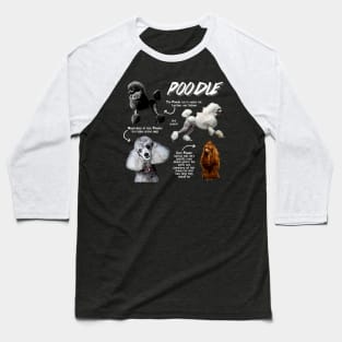 Poodle Fun Facts Baseball T-Shirt